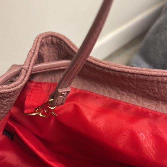 Blush pebble grain leather DKNY backpack limited edition main image 8